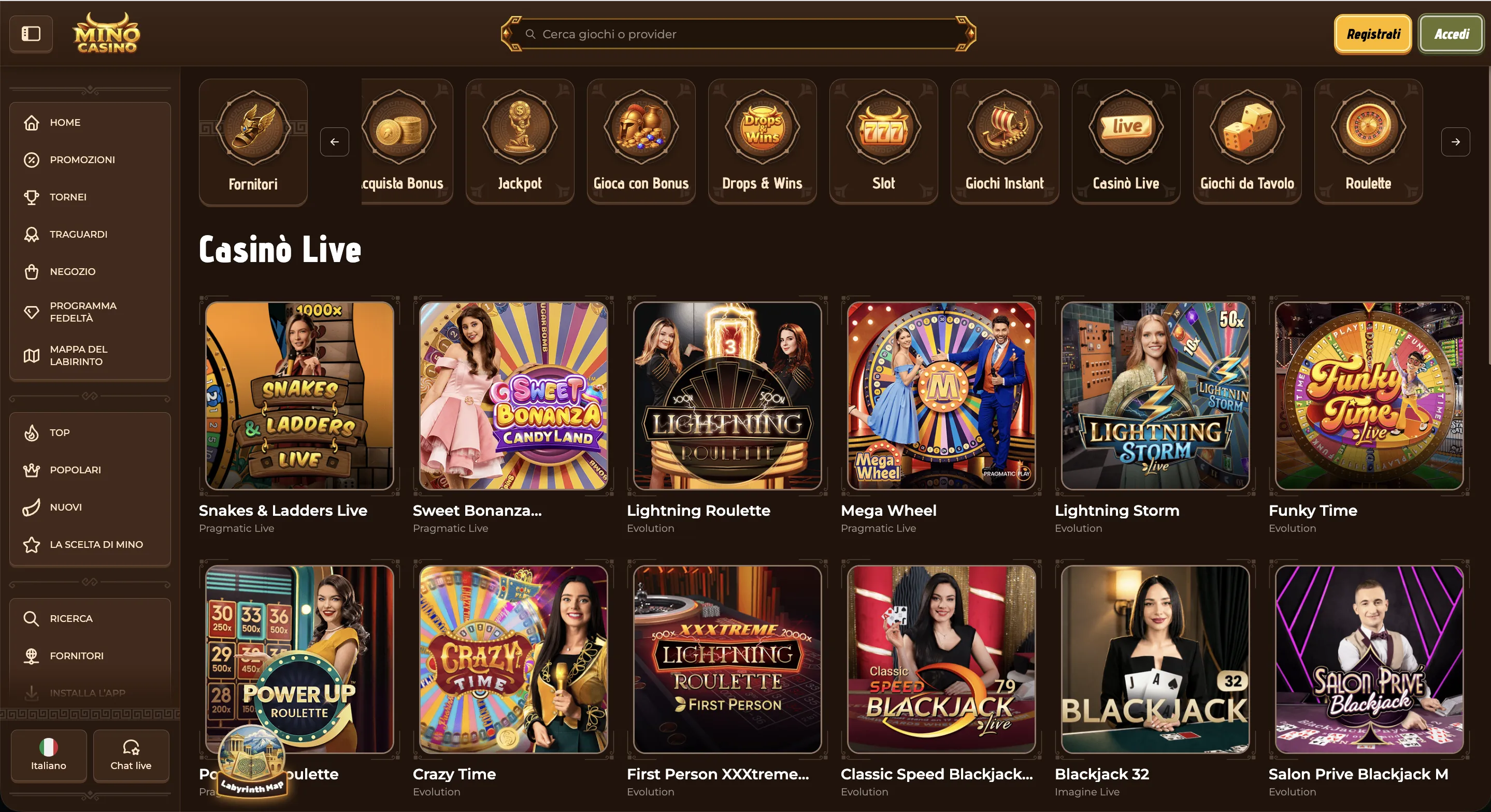 Tavoli live e roulette in tempo reale su Mino Casino online Tavoli live e roulette in tempo reale su Mino Casino