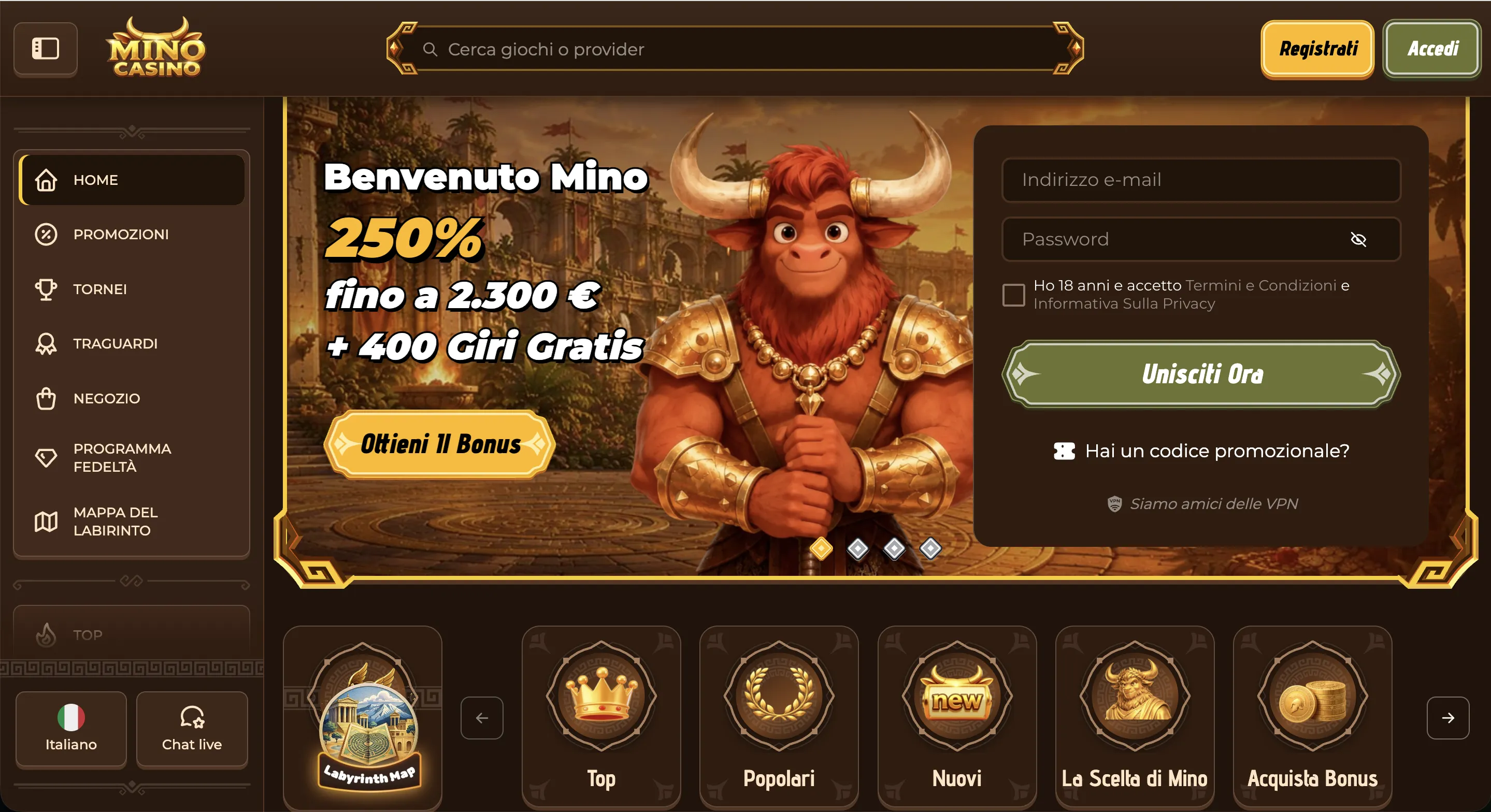 Mino Casino in sintesi: operatore, licenza e anno di partenza in Italia Mino Casino in sintesi: operatore, licenza e anno di partenza
